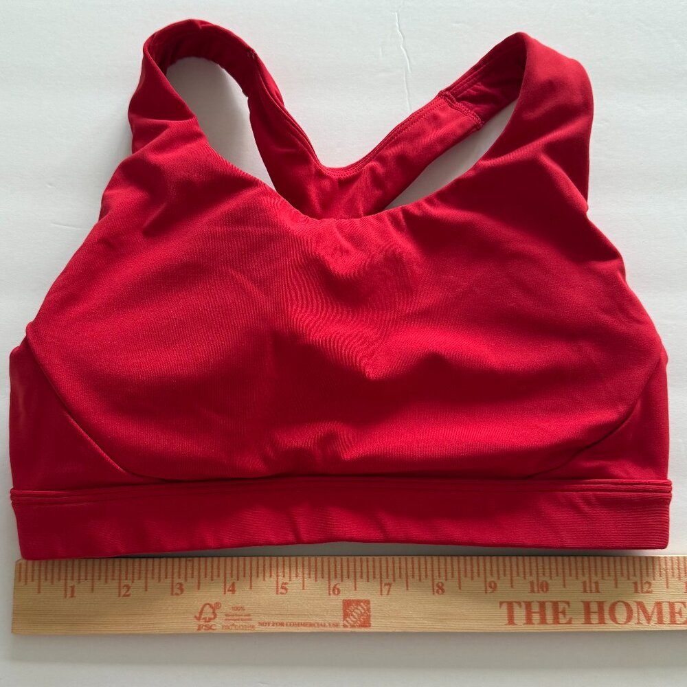 Athleta Interval Sports Bra Red Size XXS/XS